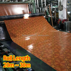 Revêtement de sol vinyle PVC pas cher, tapis en maille plastique, rouleau de linoléum, prix au mètre, produits stratifiés gaufrés du Guangdong - Product Image 4