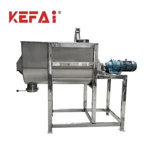 KEFAI Horizontal U-shaped Cosmetic Powder Mixing Machine 30KG 100KG Motor Ribbon Powder Mixer