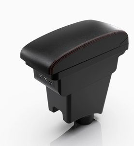 DAIAO 2026 Portavasos Giratorio de Cuero Negro de Lujo para la Parte Delantera Central con Cargador USB y Caja de Almacenamiento para Renault Logan/<span class=keywords><strong>Sandero</strong></span> 1 - Product Image 5