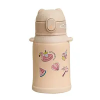 Sac à dos multifonction pour enfants, bouilloire en acier inoxydable, tasse à capsule, Portable, mignon, avec paille, motif personnalisable