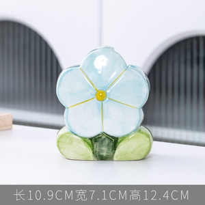 Tulip Flower Ceramic Makeup Brush Storage Bucket Office Pen Holder for <strong>Girls</strong> <strong>Bedroom</strong> Decoration or Desktop Storage <strong>Accessories</strong> - Product Image 5