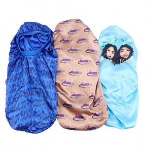 Gorro de Dormir y para el Cabello con Logotipo Personalizado, Color Personalizado, Talla Grande, con Cola Ajustable de Satén, para Uso Diario al Aire Libre, para Mujeres Adultas, Cuatro Estaciones - Product Image 1