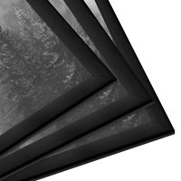 Bingkai Poster HOMCO Black Snap 50x70, Ukuran 8x10, 11x14, 24x36 Inch, Bingkai Gambar Bukaan Depan, Ukuran Kustom, Dapat Dipasang di Dinding untuk Galeri