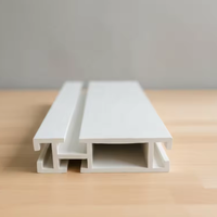 Profilé en plastique PVC décoratif moderne, haute précision, écologique, moulé sur mesure, pour supermarchés, vente en gros
