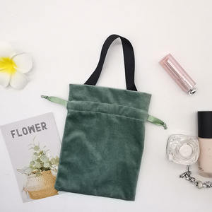 Pochette à bijoux en velours imprimée sur mesure, sac à cordon en flanelle douce, petit emballage cadeau, sacs à bijoux avec votre logo - Product Image 5