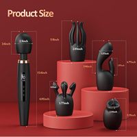 OEM Handmassagestab Vibrator AV-Stab Weicher Hautmassager Masturbations-Sexspielzeug mit Monitor USB Aufladbar Wasserdicht