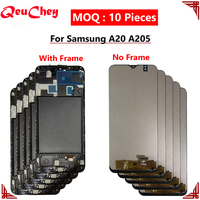 MOQ : 10 pièces en gros pour Samsung Galaxy 2019 A20 A205 /DS A205F A205FD Écran LCD tactile complet sans / avec cadre