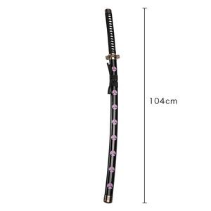 Épée Katana en bois <span class=keywords><strong>Shusui</strong></span> de Roronoa Zoro de l'anime One Piece, 104 cm, style japonais, jouet d'arme en bambou et plastique - Product Image 2
