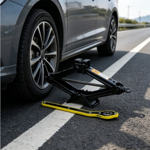 <span class=keywords><strong>Cric</strong></span> Ciseaux Robuste pour Voitures – Utilisation Facile et Sans Effort – Adaptation Universelle pour le Changement de Pneus et la Réparation de Châssis - Product Image 3