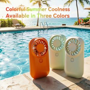 Portable <b>USB</b> <b>Mini</b> Handheld <b>Fan</b> 5-Speed Rechargeable Lightweight for Travel Hotel & RV Use with 4-6 Hours Cooling - Product Image 2