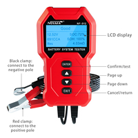 Testeur de batterie de voiture NOYAFA NF-512 24V, écran LCD numérique, analyseur de diagnostic de démarrage et de charge, mesure de batterie au lithium, 1 an IP67
