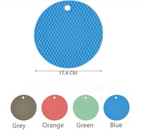 Tapis de séchage multifonction en silicone, motif nid d'abeille, antidérapant, isolant thermique, pour table et support de casseroles