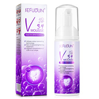 SEFUDUN Mousse Nettoyante Dentaire Violette Élimine Doucement les Taches Jaunes et la Plaque Dentaire Unifie le Teint des Dents Rafraîchit l'Haleine Blanchit les Dents
