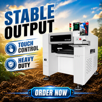 Máquina de Montaje de Chips SMT Eficiente, Dispositivo de Selección y Colocación de Componentes SMD HW-T8SG-80F con 8 Cabezales + 80 Alimentadores