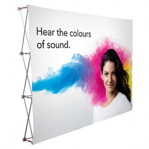 Muro de exhibición personalizado de tela tensada pop-up para eventos, impresión de 20ft, 10ft, 8ft, 3x4, tipo Step and Repeat - Product Image 1