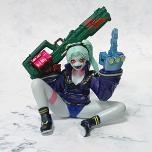 Figura de Acción de <span class=keywords><strong>Película</strong></span> de Alta Calidad, 2 Estilos, Rebecca y David Sentados en Batalla - Modelo de PVC de Anime, Adorno para Coche o Escritorio - Product Image 2