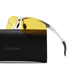 Gafas de visión nocturna polarizadas personalizadas para exteriores, gafas de conducción oscuras, gafas de sol de aleación de aluminio y magnesio para hombres - Product Image 1