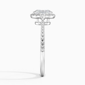 Elegante Anillo de Compromiso de Cristal Blanco Plateado para Mujer, Joyería para Propuesta de Matrimonio, Regalo Romántico de Aniversario, Anillo de Promesa - Product Image 1