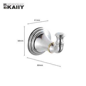 KAIIY Modern Bathroom 4PCS Zinc Material Wall Mounted Bathroom Accessories Sets