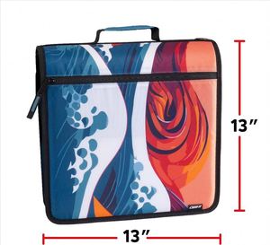 เคสใส่เอกสารแบบซิปอเนกประสงค์ Case-it - ห่วงโอริงขนาด 2 นิ้ว ช่องใส่ของหลายช่อง - ความจุ 400 หน้า มาพร้อมหูหิ้ว - Product Image 4