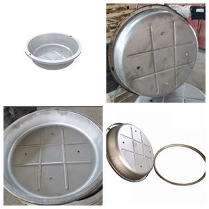 잔디 도금 야외 정원 맨홀 커버를 위한 새로운 특허 스테인리스 스틸 맨홀 커버 - Product Image 3