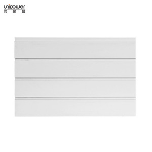 Panneaux rainurés en plastique Unipower, fixation murale, blanc, gris, imitation bois, pour magasins, supermarchés, garages - Product Image 2