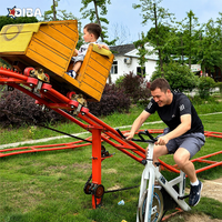 Tendance du moment : Mini-chaîne de montagnes russes à pédales non motorisée pour projets commerciaux de centres de jeux pour enfants