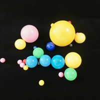 Boules en plastique colorées de 20 mm, brun, noir, cyan, gris, petites sphères, boules flottantes rondes en plastique, boules en PP, vente en gros