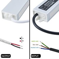 12V 4.2A de alimentación de 50W controlador de LED impermeable IP67 regulada Universal adaptador de transformador AC a DC 12V para luz LED