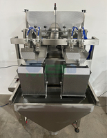 Peseuse linéaire automatique à double tête avec emballage et étiquetage pour granulés et poudres alimentaires