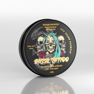 60ml 2oz Round OEM Cosmetic Tin Aluminum Jar with Screw Cap for Beard Balm Lotion Wigs - Product Image 1