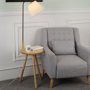 Abat-jour de sol de style européen de luxe abat-jour de chevet en lin imperméable avec métal et vitrail pour bureau - Product Image 2