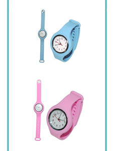 Factory direct supply of cross-border silicone quartz watches children's gifts student gifts green and white wristwatches - Product Image 4