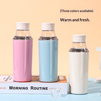 Nouvelle Bouteille Créative à Col Étroit avec Infuseur à Thé Froid, Chambre Transparente, Double Paroi en Acier Inoxydable 316, Isolation 6-12 Heures