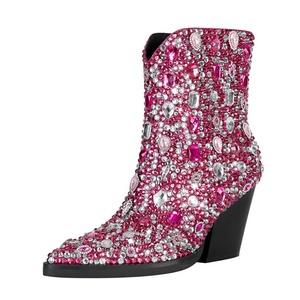 Sexy fetiche chicas Rosa cristal <span class=keywords><strong>Chelsea</strong></span> botas colores personalizados botines invierno 2023 botas tácticas - Product Image 4