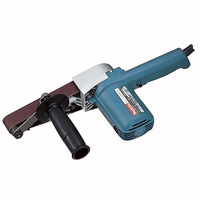 Ponceuse à bande Makitas 9031 550W à vitesse variable, alimentée par prise secteur 220-240V, bande étroite 30mm x 533mm, outil de ponçage pour le travail du bois et du métal