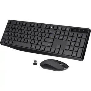 Popular custom office 2.4G Bluetooth computer keyboard Teclado Ergonomic wireless keyboard and mouse combo