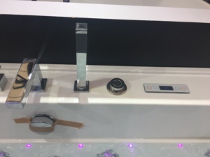 Mesa קטן מקלחת משולבת זכוכית עבה אמבט אמבט אמבטיה - Product Image 4