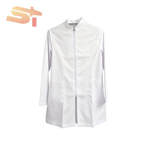 SIKE Weißer Mantel für Ärzte, Krankens ch western, Apotheken, Laboratorien, bequemer mittlerer bis langer Mantel für Frauen - Product Image 4