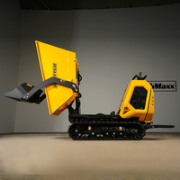 AUSTTER Dumper sur Chenilles Hydraulique Intégral de 800 Kg, Propulsé par Moteur à Essence B&S / Ducar de 15 CV, pour Chantiers