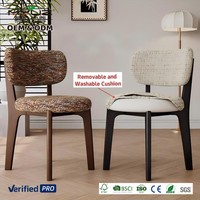 Kursi Makan Kayu Solid Minimalis Modern MYUZ Multifungsi untuk Ruang Tamu, Ruang Makan, Ruang Belajar, Kafe, Balkon