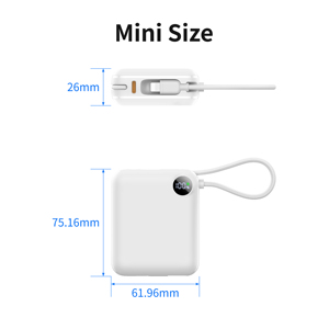 Nuevo Banco de Energía Portátil Ultra Delgado Inalámbrico C1057 2026 de 10000mAh y 22.5W con Cable Tipo-C y Carga para iPhone <span class=keywords><strong>LN</strong></span> - Product Image 3