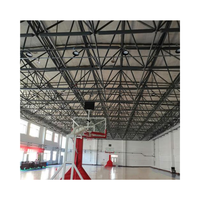 Estructura de acero prefabricada Gimnasio de baloncesto Gimnasio universitario Marco espacial de largo alcance Edificio de estadio deportivo