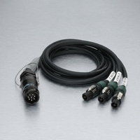 Adaptateur de câble haut-parleur PA-COM 8p mâle un-vers-trois, répartiteur 3 voies avec garantie de 3 mois pour l'audio professionnel