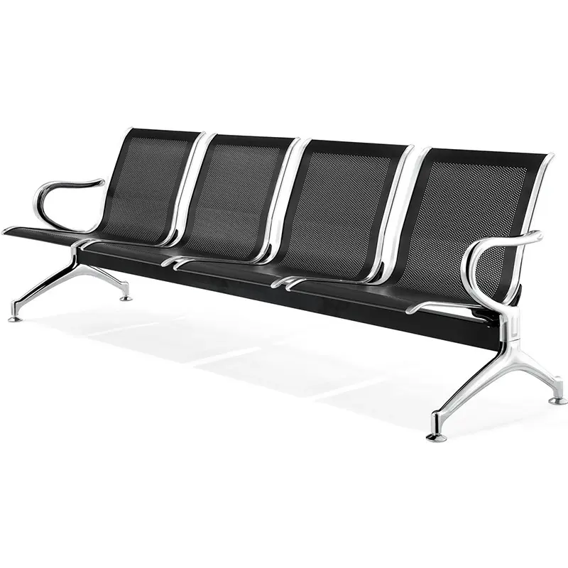 공항 대기 금속 대기 의자 병원 대기실 공용 의자 현대 공항 3 또는 4 인승 갱 좌석