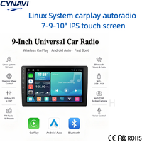 Autoradio universel Linux 9 pouces avec CarPlay sans fil, Android Auto, caméra AHD, écran tactile IPS, DSP, radio FM, Bluetooth et fonction téléphone