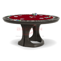 Table de poker de table commerciale de luxe 6 places avec mélangeur Vente directe à prix de gros