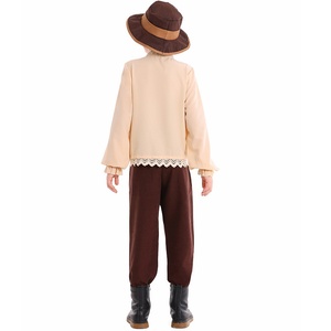 BAIGE Vêtements <span class=keywords><strong>de</strong></span> bière allemande rétro pour hommes pour Halloween Festival culturel traditionnel <span class=keywords><strong>Tenue</strong></span> <span class=keywords><strong>de</strong></span> performance artistique pour enfants sur le campus - Product Image 4
