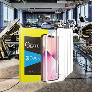 Sıcak satış 3 Packs 2.5D Premium temperli cam ekran koruyucu sınıf AAA Anti-Break için su geçirmez kurulum seti - Product Image 3