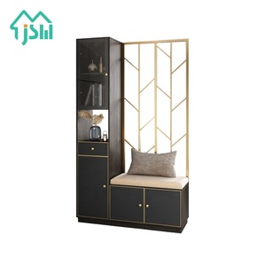 <span class=keywords><strong>Armoire</strong></span> d'entrée de luxe noire de Style nordique avec cadre en acier inoxydable, stand de rangement de salon pour <span class=keywords><strong>chaussures</strong></span>, <span class=keywords><strong>armoire</strong></span> de rangement - Product Image 6